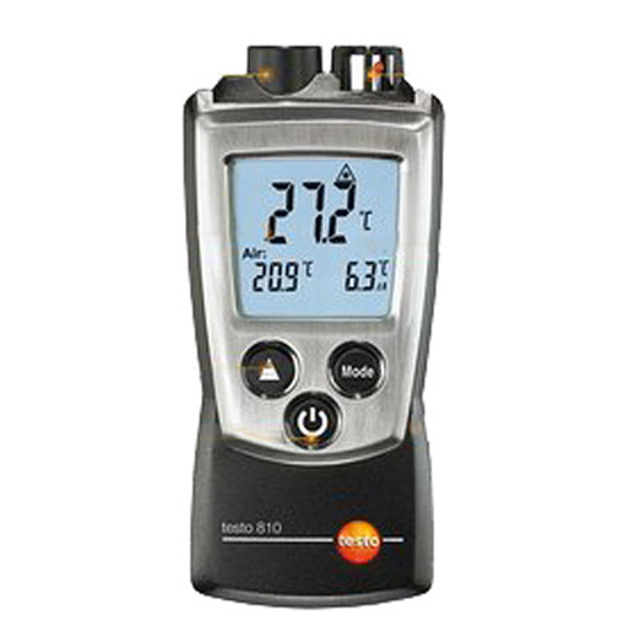 Testo 810 Surface Temperature and Air Temperature Infrared Thermometer 0560 0810 for Heating/Ventilation/Air Conditioning Trade