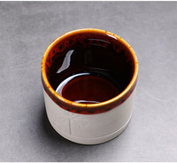 Tasse à café en céramique MSH de style moyen-oriental, motif chameau et palmier en relief, glaçure colorée, tasse à expresso pour café