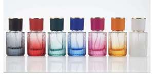 New Custom Wholesale Stripe Luxury Gradient <strong>Ramp</strong> 30ml 50ml Glass Empty Perfume Bottle for Cosmetic - Product Image 6