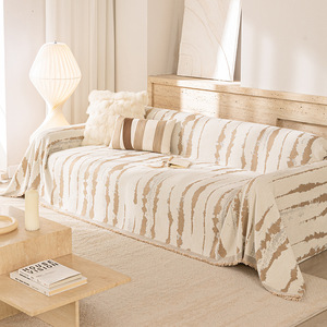 <b>Sofa</b> Cover Stripe Pattern 145-185CM Non-Slip Full Coverage Modular <b>Sofa</b> <b>Protector</b> - Product Image 2