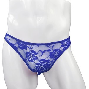 กางเกงในชายตาข่ายระบายอากาศได้ดีสีฟ้าลูกไม้สีฟ้ากุหลาบ - Product Image 5