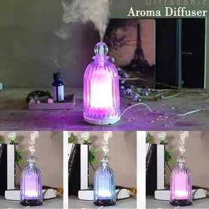 Lễ Hội Quà <span class=keywords><strong>T</strong></span>ặng Dầu Chấ<span class=keywords><strong>t</strong></span> Lượng <span class=keywords><strong>T</strong></span>ố<span class=keywords><strong>t</strong></span> Khuếch <span class=keywords><strong>T</strong></span>án 120Ml Chai Thủy Tinh <span class=keywords><strong>Vaporizer</strong></span> Thủy Tinh Tinh Dầu Burner Sáp Ấm Hơn Với Dầu 7 Đèn LED - Product Image 4