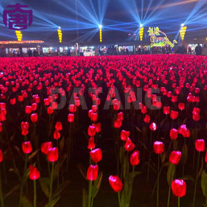 Outdoor/indoor Ip65 Solar Waterproof Tulip <b>Lights</b> With Ground Plug-in For Garden Landscape Lawn Decoration Christmas Yard - Product Image 3