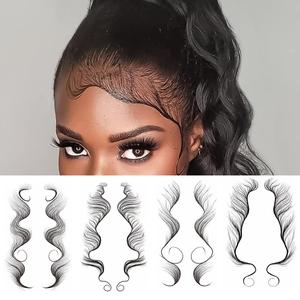 Новый дизайн из водонепроницаемого материала; Модные 18 видов стилей по индивидуальному заказу; Одежда; Волос края стикер татуировки поддельные татуировки ювелирных изделий