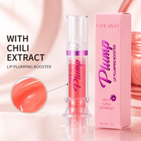 Gloss repulpant hydratant pour les lèvres, volume, marque privée, végétalien, imperméable, tube seringue, brillance miroir, 5ml pour kit de maquillage professionnel