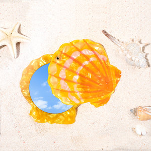 Custom Ocean Seashell Pocket Cosmetic Compact Mirror for Promotional Use Personalized Mirror