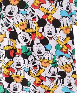 A saída da fábrica popular mickey desenhos animados impressão digital 95 algodão 5 spandex tecido para vestuário