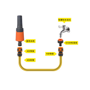 Pistolet d'arrosage de jardin en ABS, avec jets variés pour l'arrosage des plantes, le lavage de voitures et le nettoyage des sols - Product Image 2