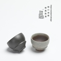 Taza de Té de Cerámica Estilo Japonés Retro, Taza Creativa para el Hogar, Taza de Maestro de Kung Fu para Damas