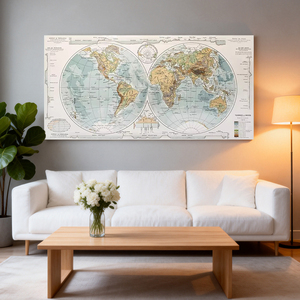 Meilleures ventes Impression numérique à l'huile originale moderne Impression de <span class=keywords><strong>carte</strong></span> haute définition sur toile pour la décoration intérieure - Product Image 3