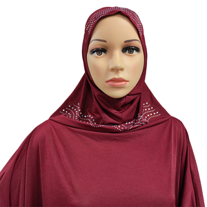 ชุดอาบายามุสลิมสำหรับผู้หญิง,ชุดคลุมศีรษะฮิญาบแบบเรียบง่ายชุดกระโปรงอาบายา Jilbab Kaftan Chador - Product Image 5