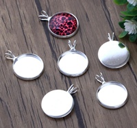 Base de pendentif vierge entièrement personnalisable, support de cabochon avec logo personnalisé pour bijoux de marque - Fabricant professionnel de bijoux
