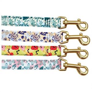 สายจูงสุนัขพิมพ์ลายดอกไม้ลายดอกไม้ผ้านุ่มทนทานสำหรับสุนัขสายจูงลูกสุนัข - Product Image 1