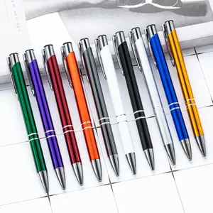 قلم معدني من الألومنيوم الترويجي مع شعار مخصص للشركة