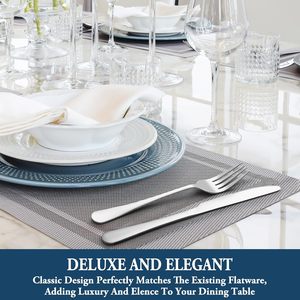 Ensemble de couverts en acier inoxydable pour la cuisine à domicile, restaurant et hôtel pour le camping, cuillère, fourchette, couteau à dîner - Product Image 6