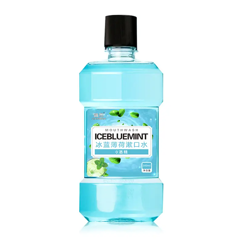 Private Label Bio alkoholfreies fluor freies Minze Tragbares Zahnweiß-Mundwasser