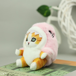 2025 Kawaii Móc chìa khóa dễ thương cá mập mèo chiên Tôm Mèo sang trọng Búp bê mặt dây chuyền xe túi trang trí mặt dây chuyền cá mập Mèo sang trọng - Product Image 6