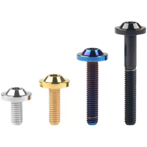 Tornillo de titanio de cabeza redonda hexagonal M4M5M6, tornillo de disco TORX de acero inoxidable para carreras, material de acero inoxidable - Product Image 3