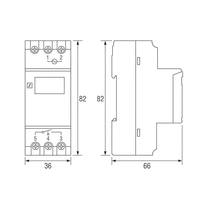 Temporizador Digital Programable THC-15A 16A, 220V, Montaje en Riel DIN, Controlador de Tiempo Semanal con Pantalla LCD, 16 Grupos, Grado Industrial IP65