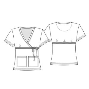 ชุดยูนิฟอร์มพยาบาลแขนสั้นหลากสีแบบทอ ชุดสครับขายส่งสำหรับโรงพยาบาล - Product Image 5