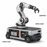 Robot de manutention mobile AGV avec bras à 6 axes pour un asservissement flexible de plusieurs machines, à vendre, nouvelle arrivée, vente chaude