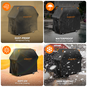 <span class=keywords><strong>Housse</strong></span> de barbecue imperméable personnalisée, <span class=keywords><strong>housse</strong></span> de barbecue 210D <span class=keywords><strong>pour</strong></span> la protection des équipements de barbecue <span class=keywords><strong>Weber</strong></span> en extérieur - Product Image 5