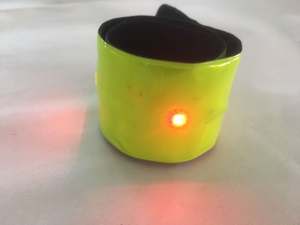 El Led Knippert Hoge Zichtbaarheid Reflecterende Riem Polsbandjes Armbanden Voor Lopers, Wandelaars, Fietsers, Geschenken Met Aangepaste Logo - Product Image 2