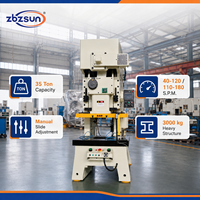 Presse à poinçonner pneumatique à grande vitesse à cadre en C Zhongshun de 35 tonnes avec moteur de 4 kW pour la production de pièces métalliques