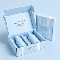 Boîte en carton ondulé personnalisée avec logo d'usine, emballage en papier pliable, boîte cadeau personnalisée, boîte d'expédition pour produits de soin de la peau, boîte de courrier