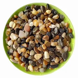 Natural Stream Stone 3-6mm Fish Tank Landscaping Decoration Sand Bottom Sand Colored Pebbles