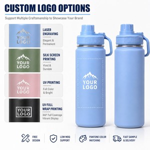 Flacon à vide de 750ml avec logo personnalisé bouteille thermos de gymnastique isolée bouteille <span class=keywords><strong>d</strong></span>'<span class=keywords><strong>eau</strong></span> en acier inoxydable pour l'école de sports de plein air - Product Image 5