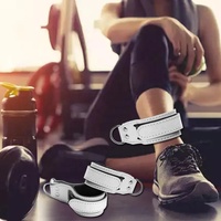 Support de pied de gymnastique réglable avec logo personnalisé pour entraînement Accessoires de fitness Sangles de cheville de protection pour machines à câble