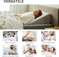 Coussin de lecture triangulaire confortable en mousse à mémoire de forme pour le cou, le dos et les jambes, idéal pour le lit – Vente chaude en usine