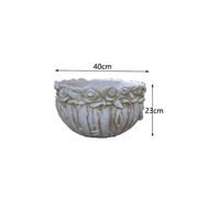 Moules de Pot de fleur en Silicone et ciment, moules de Pot de fleur en fibre de verre créative pour jardinière en béton de décoration de jardin