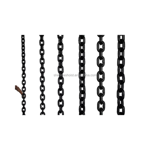 Подъемная цепь G80, высокопрочная сварная Тяжелая железная круглая подъемная цепь, черная горная цепь - Product Image 1