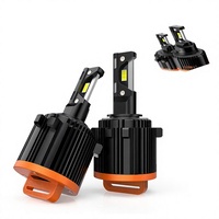 Phares de voiture transfrontaliers GT7 LED à décodage, ultra-lumineux 50W 12V, ampoules de feux de croisement/route pour Golf 7