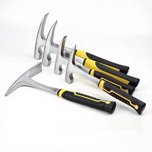 <span class=keywords><strong>Pioche</strong></span> portable en acier pur pour travaux extérieurs avec poignée antidérapante TPR, marteau diamanté de 32 cm pour jardinage, agriculture et bricolage - Product Image 1