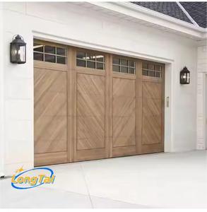 LongTai Wood-like Aluminum Alloy Garage Door com componentes de aço de alta elasticidade, aprimorando a estabilidade estrutural geral - Product Image 2