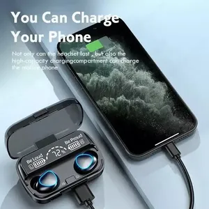 Venta al por mayor M10 <span class=keywords><strong>Bluetooth</strong></span> 5,1 Auriculares inalámbricos Deportes Hifi Auriculares impermeables Control táctil en el oído Auriculares inalámbricos Auriculares - Product Image 3