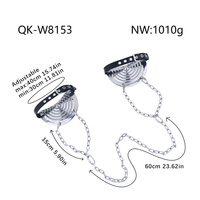 QKKQ acier inoxydable poitrine pince plaque Collocation cuir pansement sein Bondage Gadget Sexy accessoires pour femmes en gros