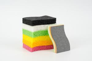 Éponge de nettoyage en pâte de bois composite double face de type S, épaisse et durable, en gros - Product Image 6