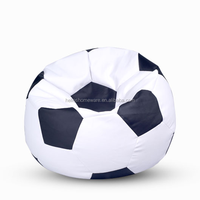 Vente en gros de pouf géant en cuir de forme moderne pour adulte pour le football d'intérieur pouf rond de jeu pouf personnalisé pour le salon