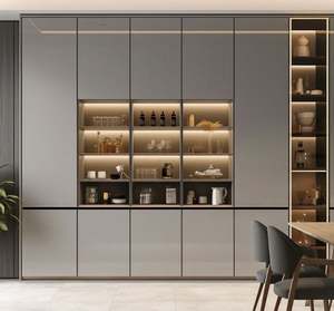 Modern Antique Solid Wood Panel Dining Cabinet Eco-Friendly Features Home Furniture <b>Kitchen</b> Living Room Farmhouse Storage - Product Image 1