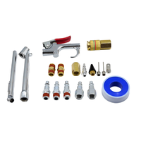 Kit d'accessoires pour outils pneumatiques de 20 pièces avec pistolet à air comprimé et perceuse OEM personnalisable
