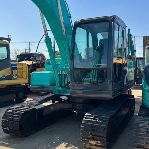 Excavadora Hidráulica Kobelco SK130 Usada de 13 Toneladas con Buen Rendimiento, Motor, Caja de Cambios, Bomba y PLC Originales - Precio Económico, Gran Oferta - Product Image 1