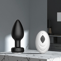 Vibrateur anal en silicone de haute qualité avec télécommande 10 vitesses rechargeable par USB pour hommes et femmes