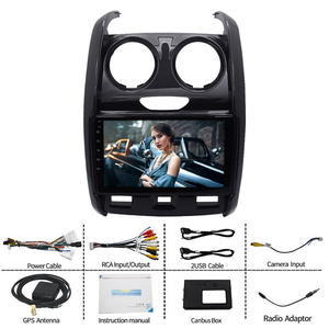 Autoradio Android 8 Core <span class=keywords><strong>2</strong></span> Din con Carplay, Navigatore GPS e Lettore Multimediale con Telecamera Posteriore per Renault <span class=keywords><strong>Dacia</strong></span> <span class=keywords><strong>Duster</strong></span> 2015 2016~<span class=keywords><strong>2018</strong></span> - Product Image 2