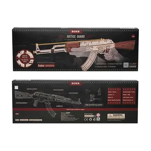 Robotime Rokr Tiktok Schlussverkauf 3D Holzpuzzle LQ901 Gummiband-Gewehr-Modell-Satz Spielzeugpistole für Erwachsene