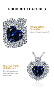 أوشن تصنيع المعدات الأصلية وأوديإم مخصص مختبر نمت الماس مصنعين قلادة للنساء بيع بالجملة k مجوهرات مخصصة - Product Image 6