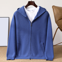 Vente directe usine en gros – Cardigans et sweats en laine tricotés pour hommes, personnalisables avec logo, couleur unie, faible MOQ